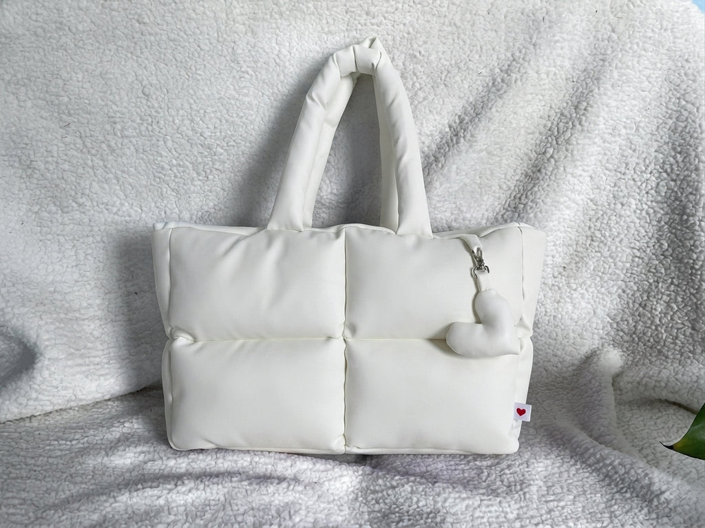 Maxi puffer blanca