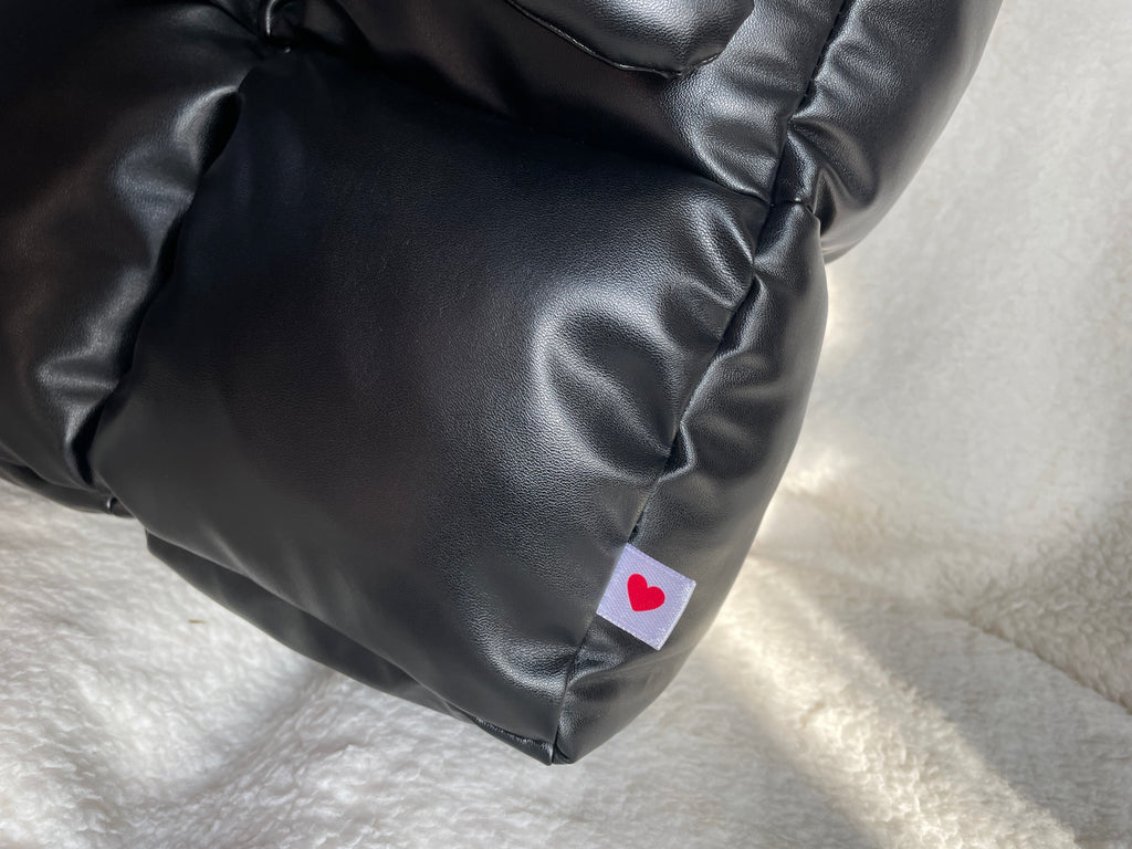 Midi Puffer Negra