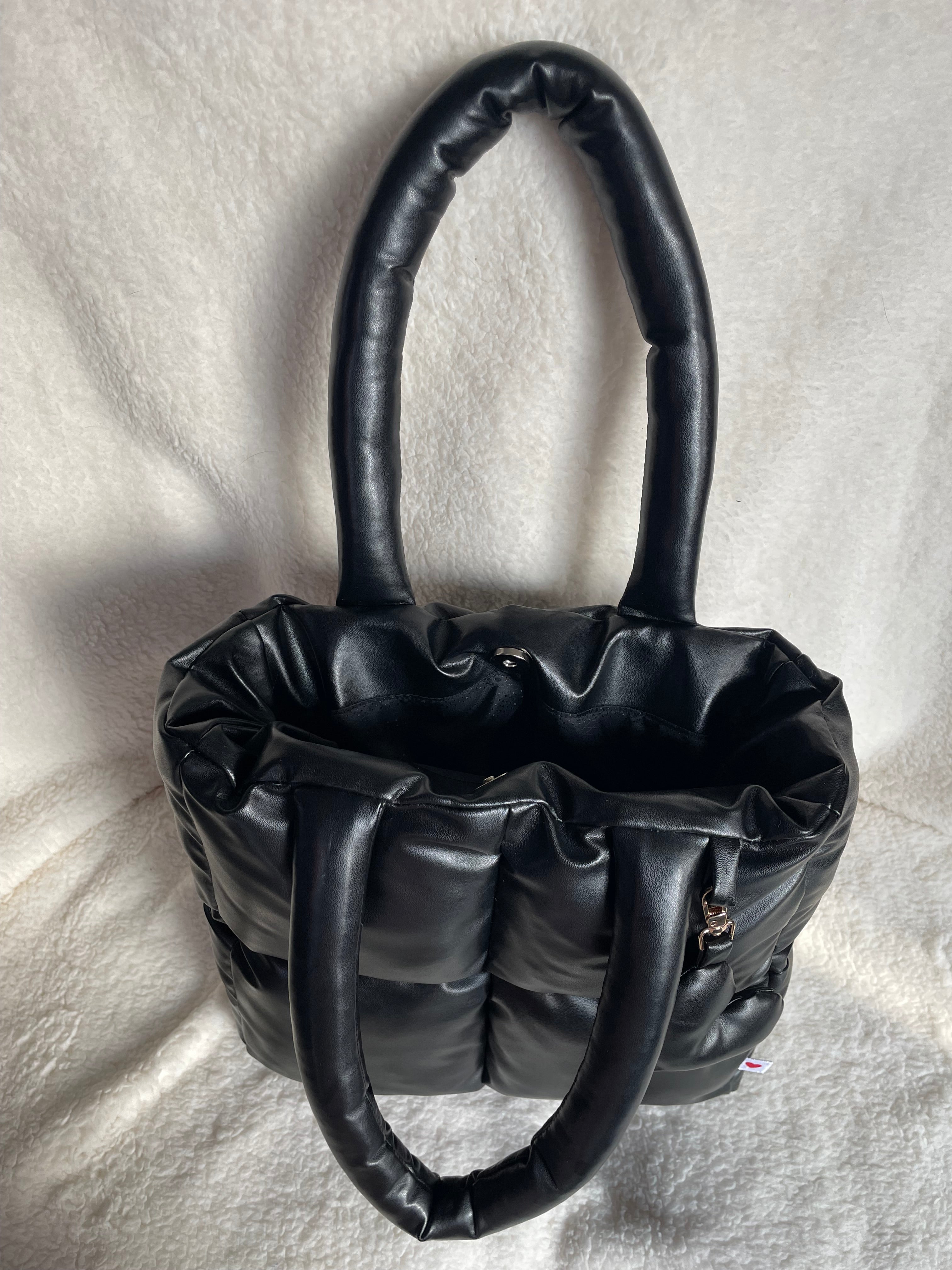 Midi Puffer Negra