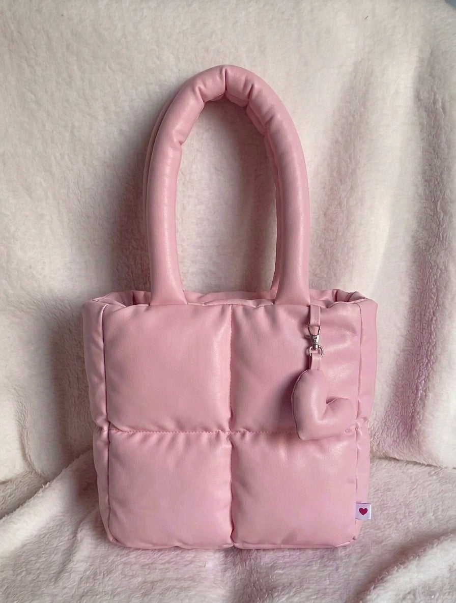 Midi Puffer Rosa Claro