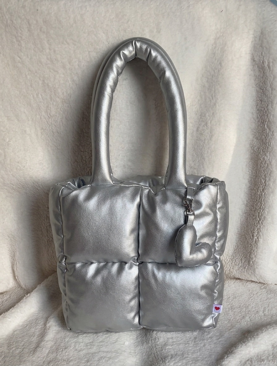 Midi Puffer Plata