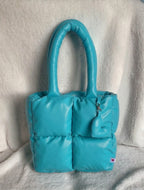 Midi Puffer Turquesa