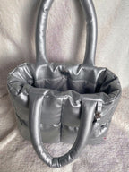 Midi Puffer Plata