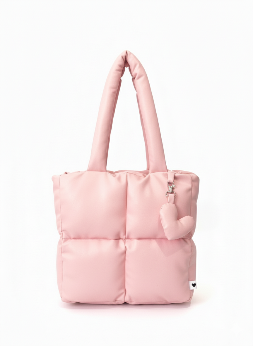 Midi Puffer Rosa Claro