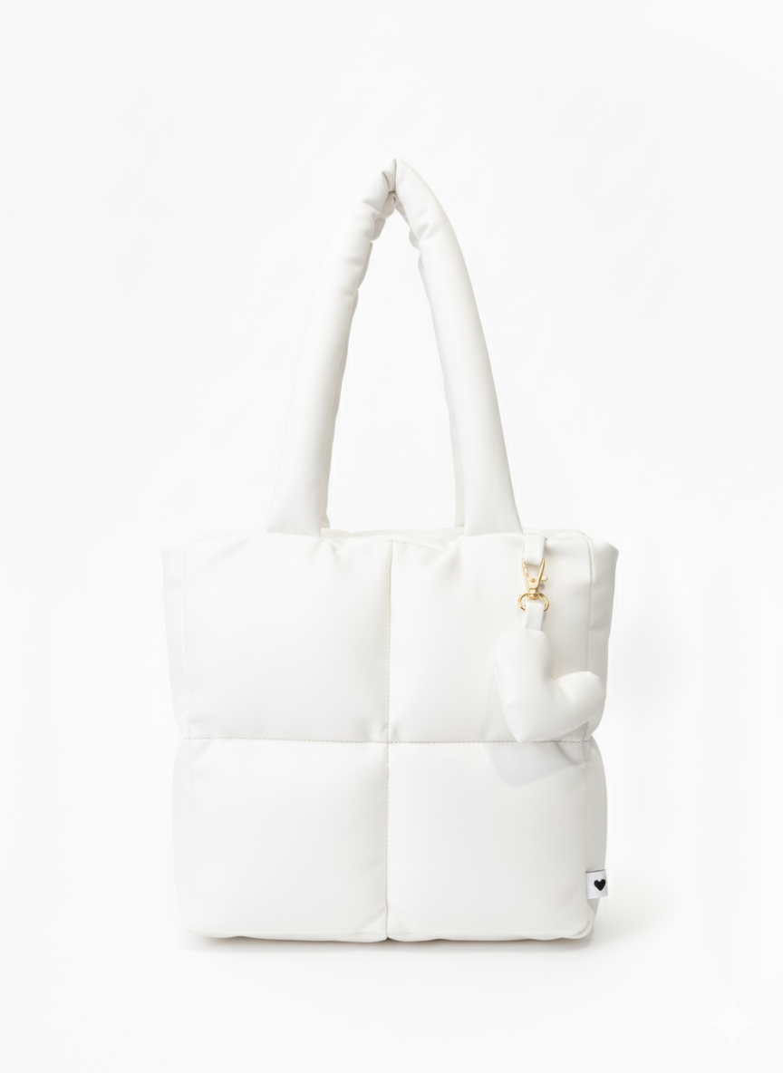 Midi Puffer Blanca
