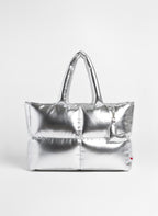 Maxi puffer Plata