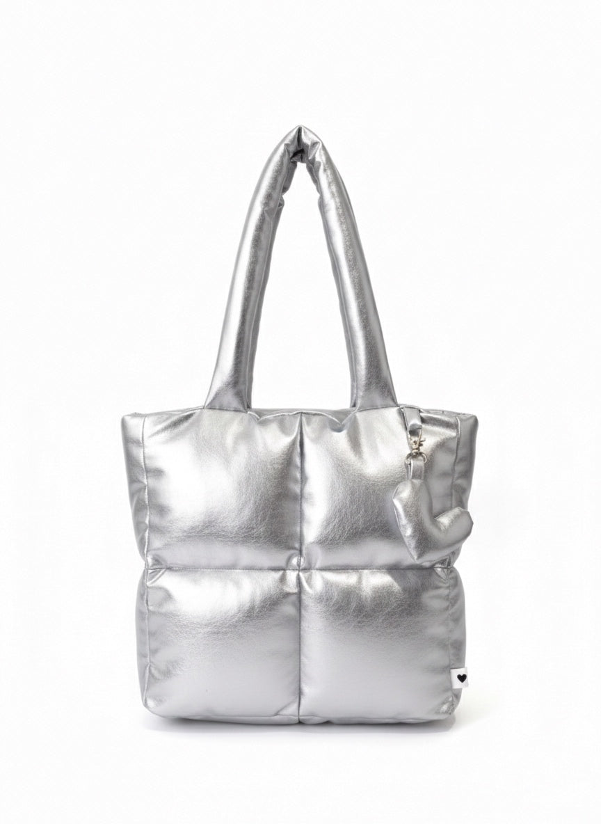 Midi Puffer Plata