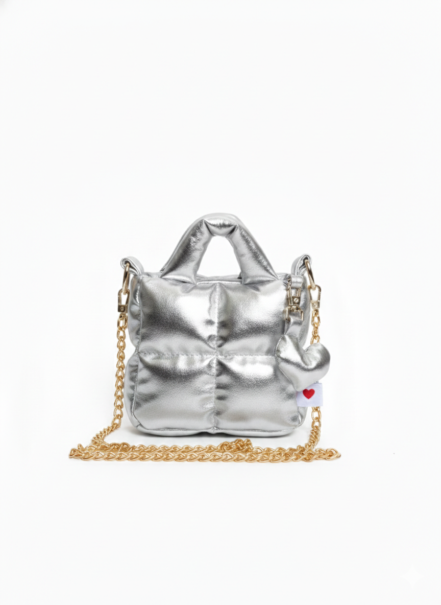 Micro Puffer Plata