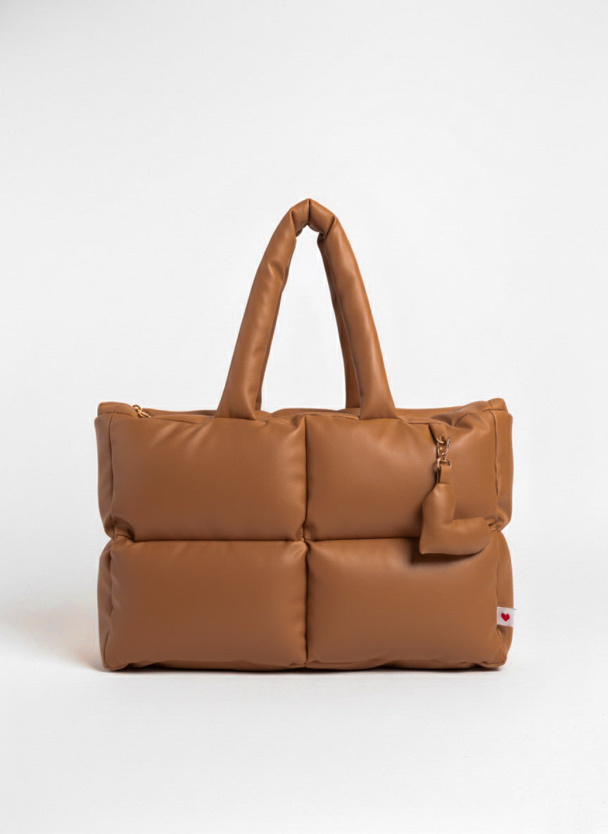 Maxi puffer Camel