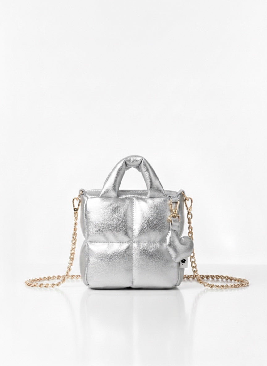 Micro Puffer Plata