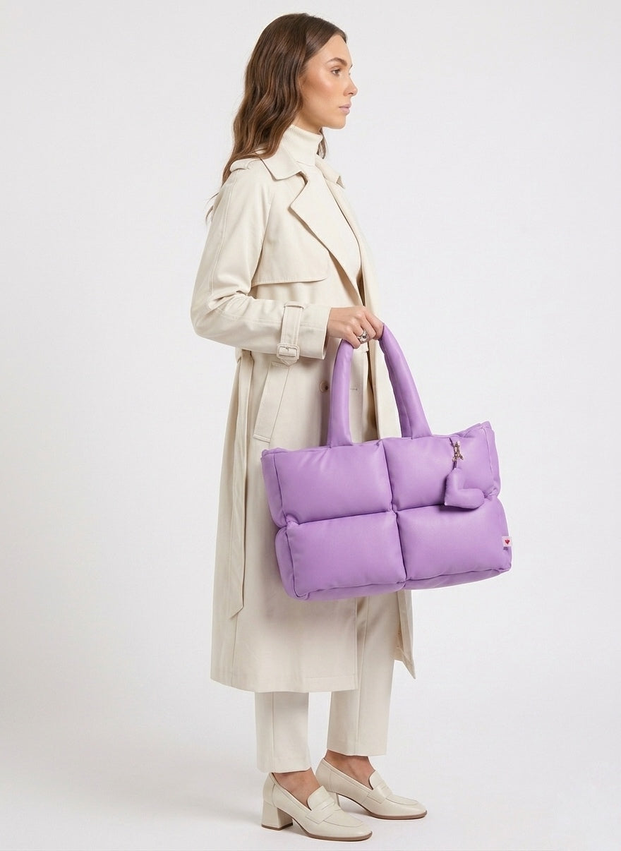 Maxi puffer Lavanda