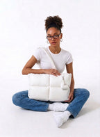 Maxi puffer blanca