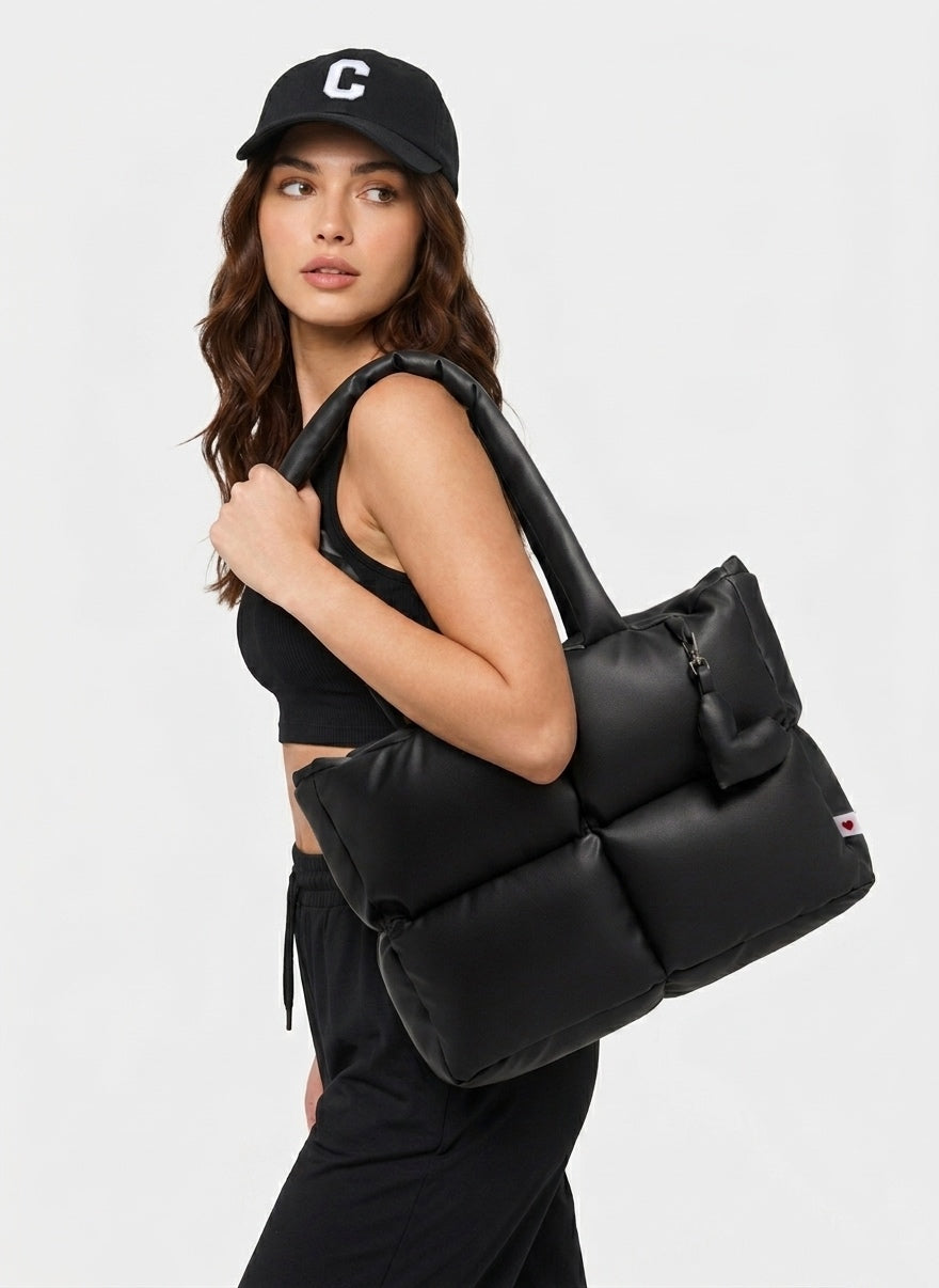 Maxi puffer Negro
