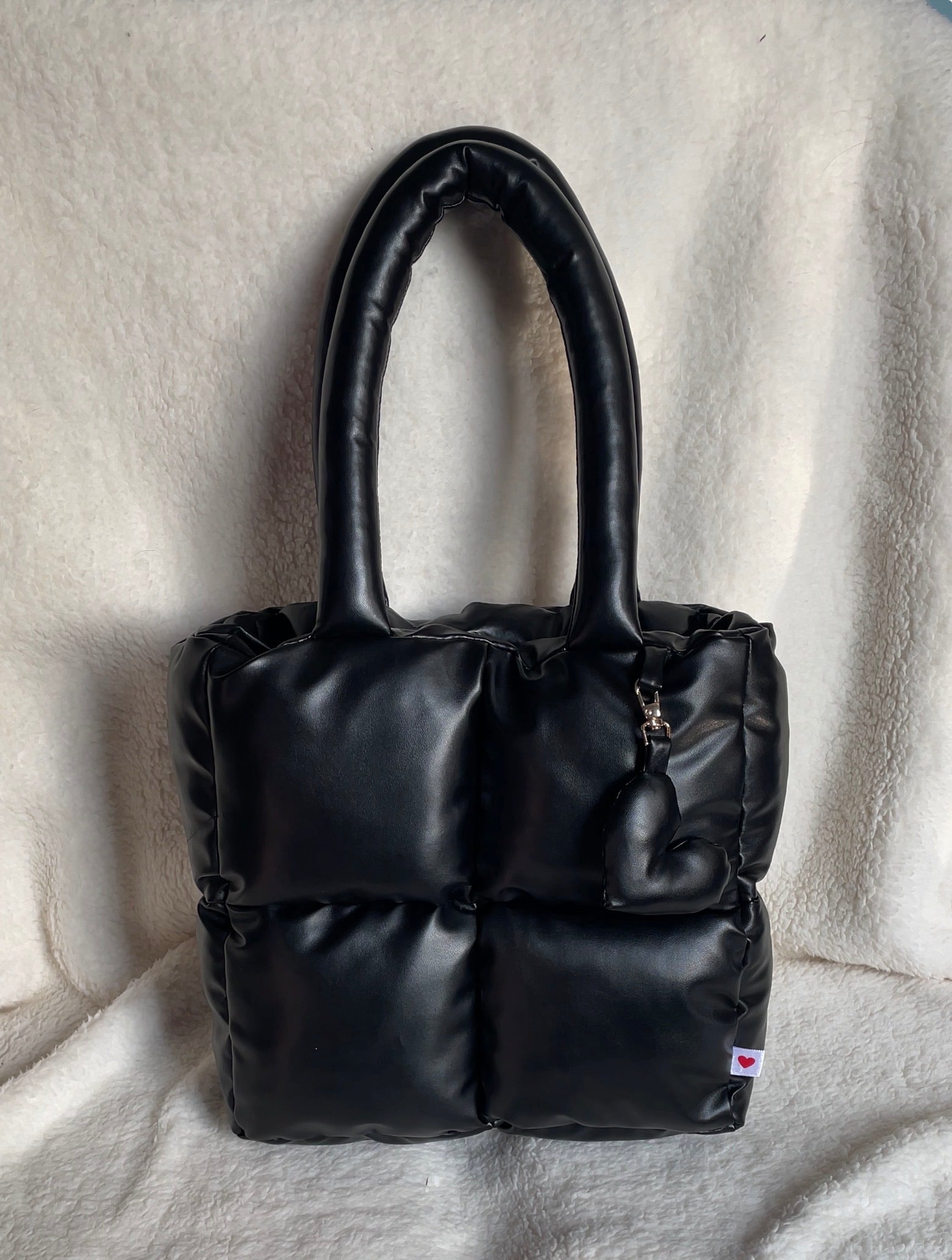 Midi Puffer Negra