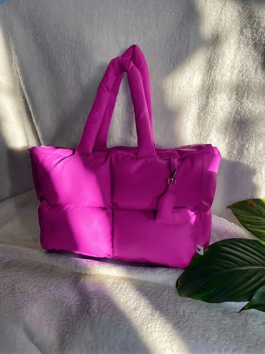 Maxi puffer fucsia