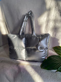 Maxi puffer Plata