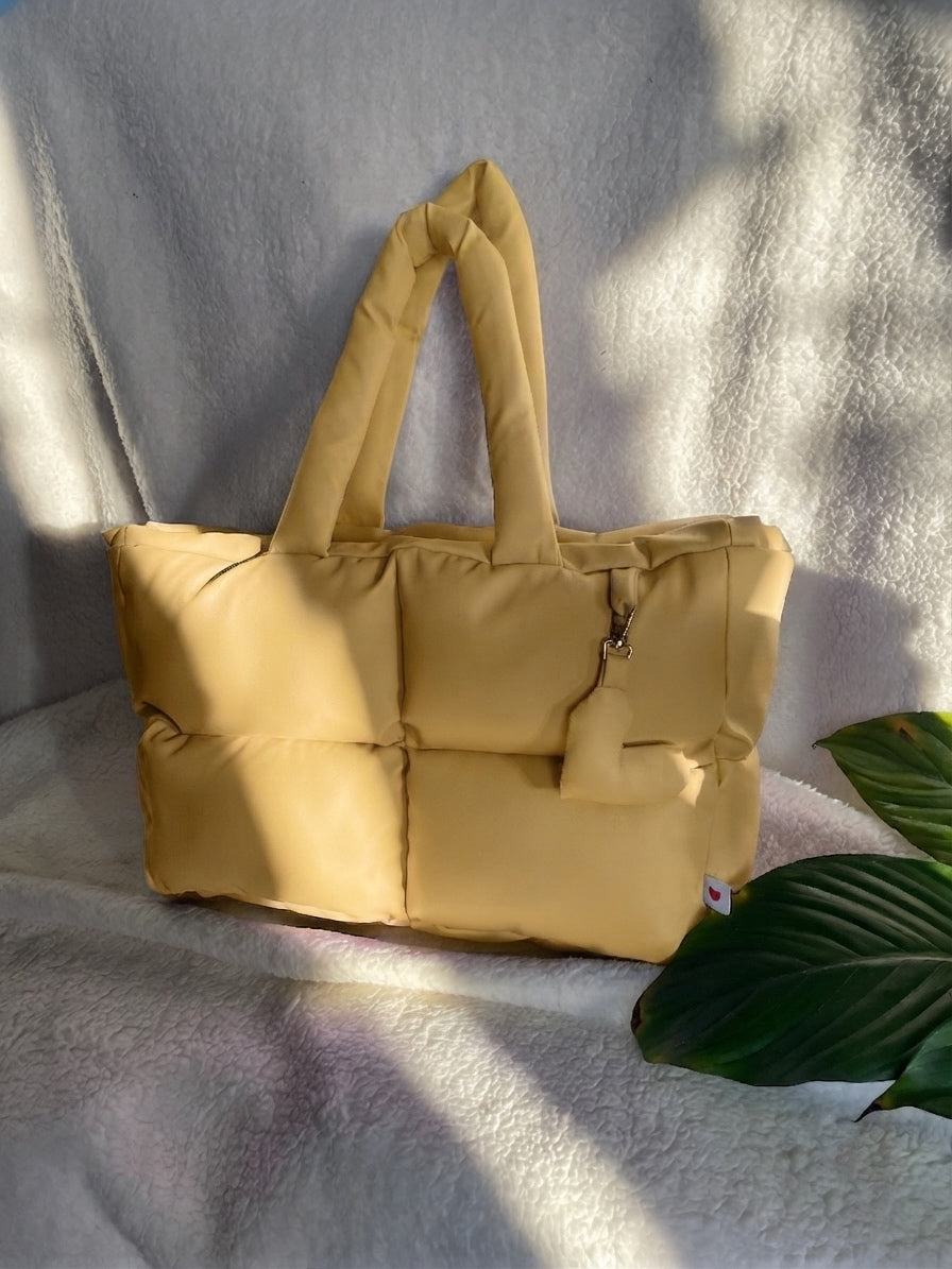 Maxi puffer Amarillo